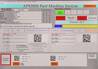 APS-2020 Part Marking System Software - 2